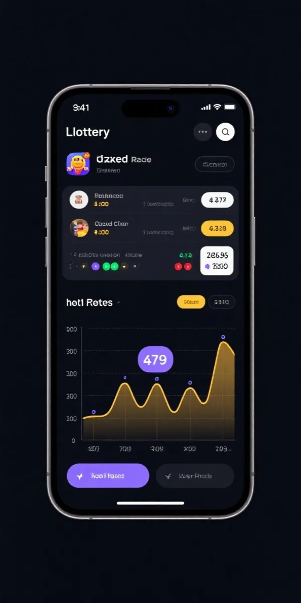 移动端开奖APP界面